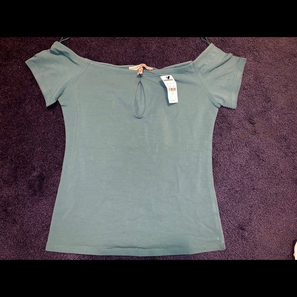 Express off the shoulder crop top